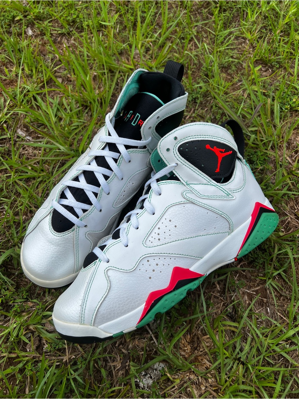 CLEAN Air Jordan 7 size 9 Womens VII Verde Green shoes